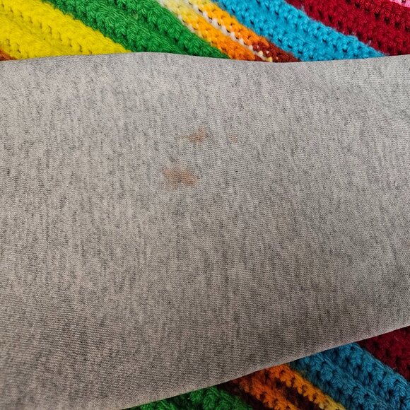 90s Hanes Light Grey Tartan Plaid Ireland Sweatshirt - Picture 10 of 15